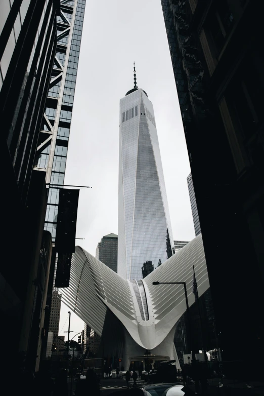 a building is shown from the ground up