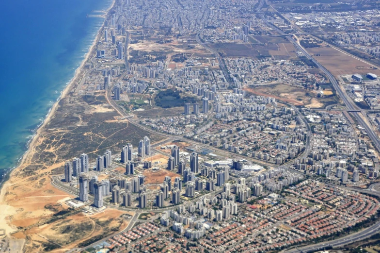 an aerial s of the large city in africa