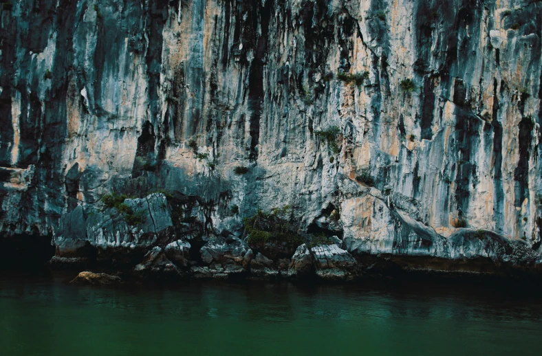 this is a picture of a cliff overlooking water