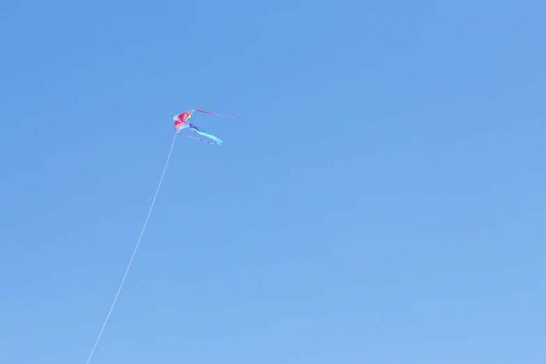 a person flying a kite in the sky