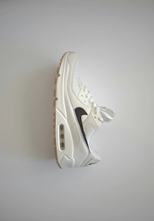 a white nike air max running shoe