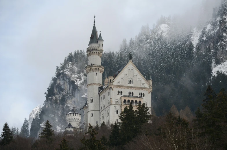 an image of a castle with snow on it