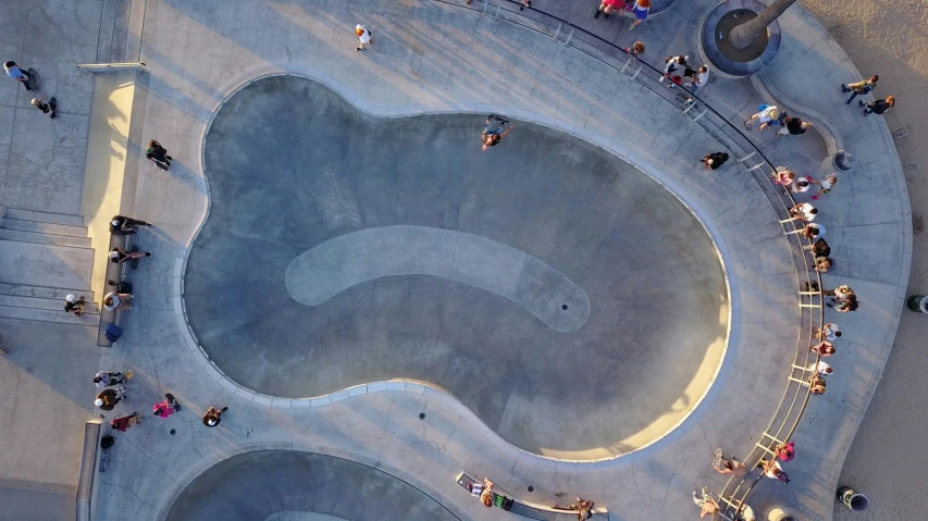 a skate park with ramps made to look like shapes