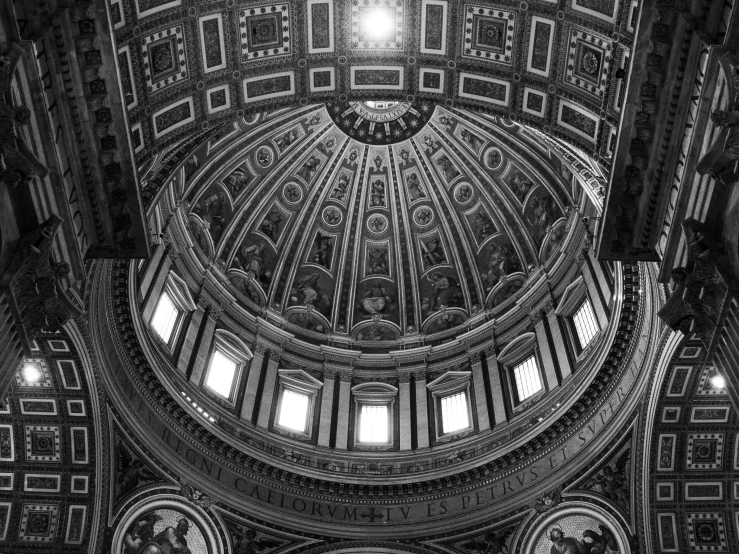 an image of dome view from underneath it