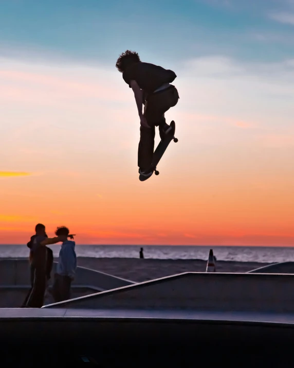 a person that is doing a skateboard jump