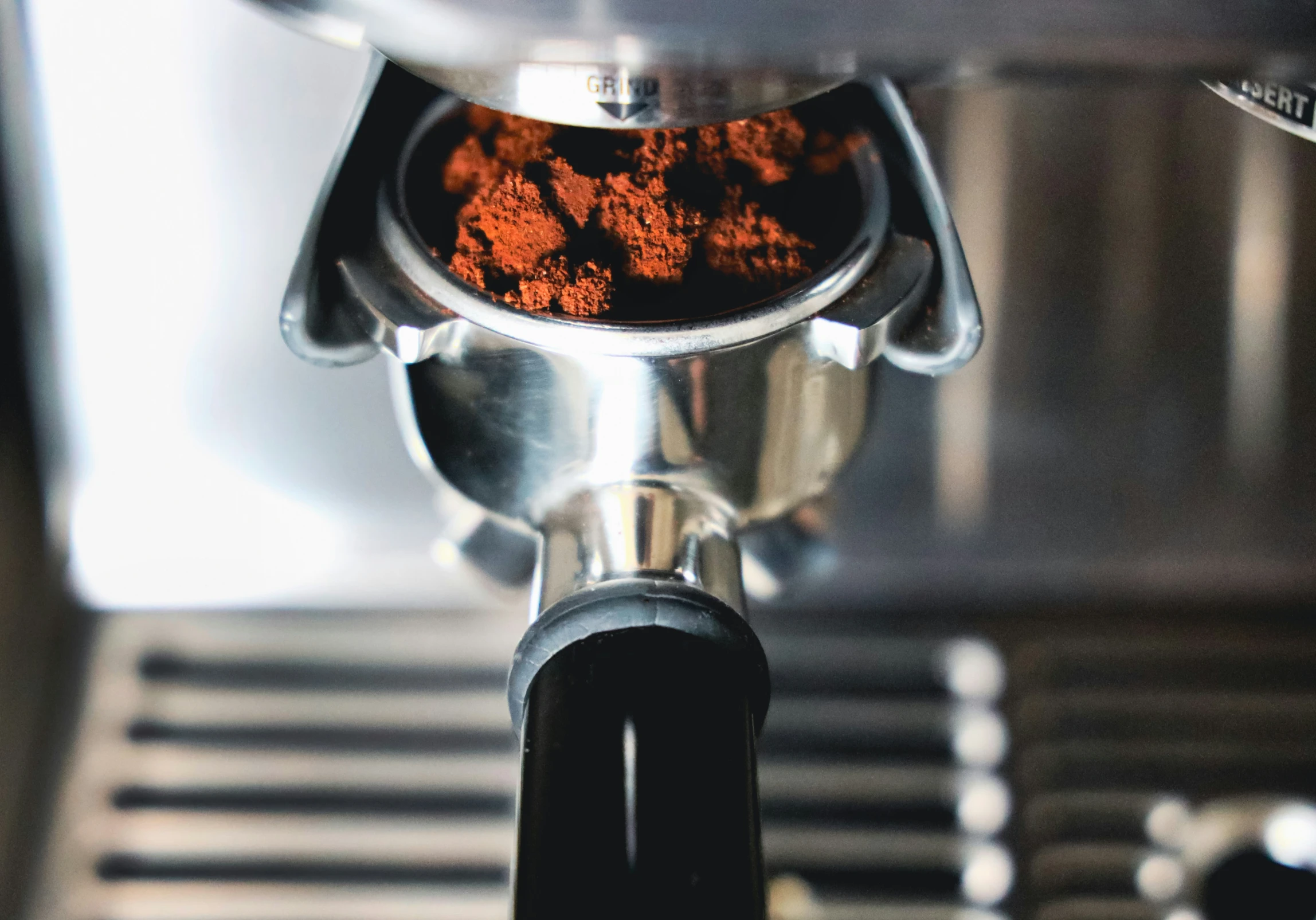 a closeup view of a coffee maker