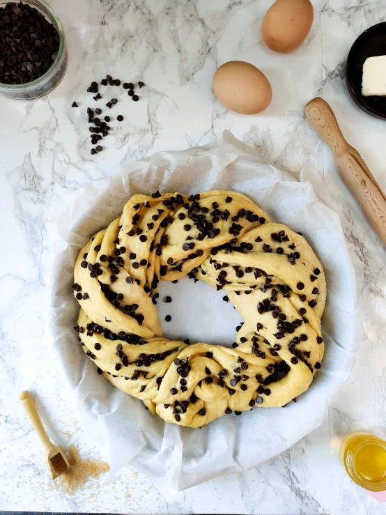 the donut has sprinkles on it as well as other ingredients