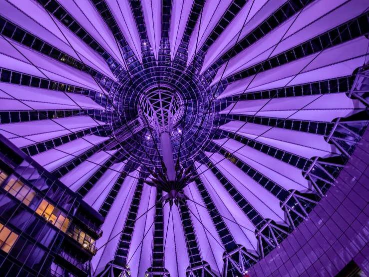 an inside view of the domed building