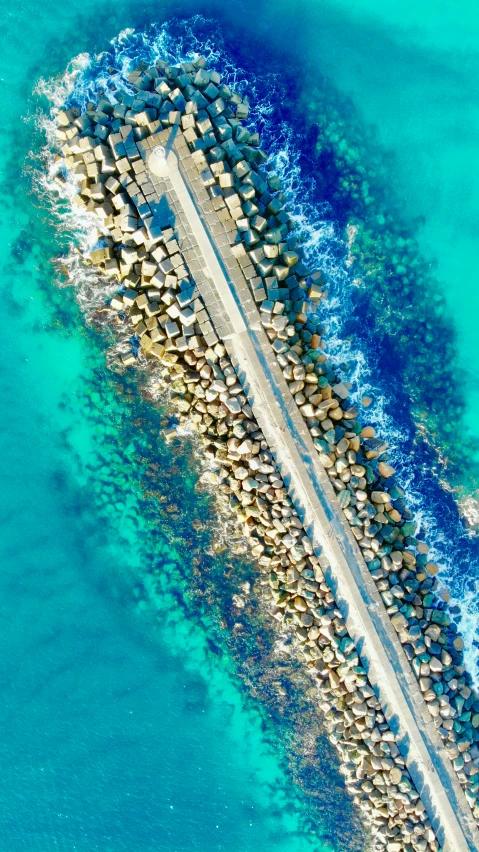 a bird's eye view of some very pretty buildings in the water