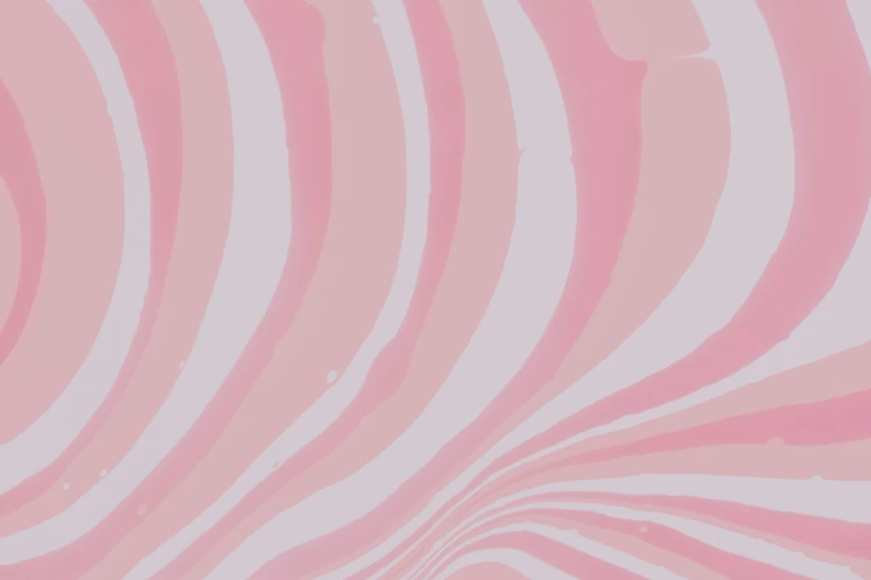 pink and white striped wall with horizontal swirl in center