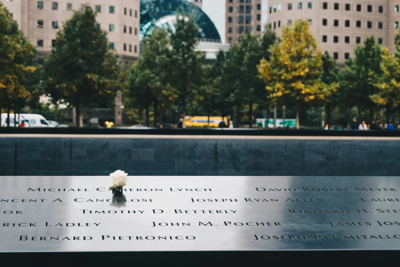 a memorial that has a memorial in it