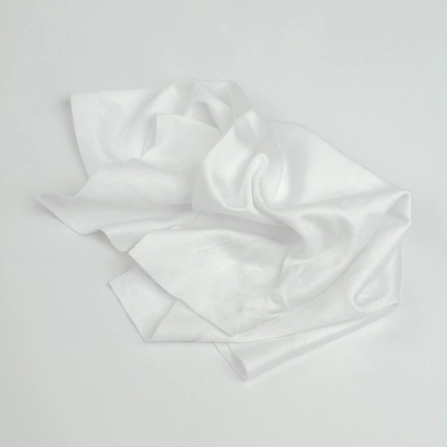 a close up view of a white material, that looks like fabric