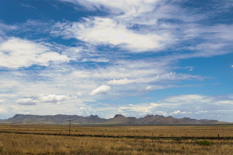 a beautiful landscape with large mountains under a blue sky