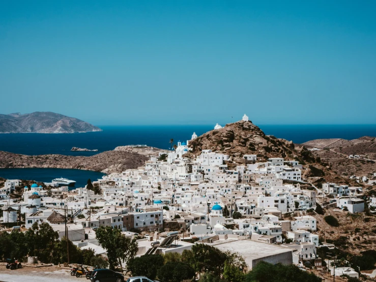 this is a white building on a hill