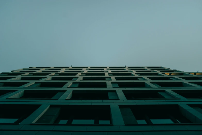 a close up image of a tall building