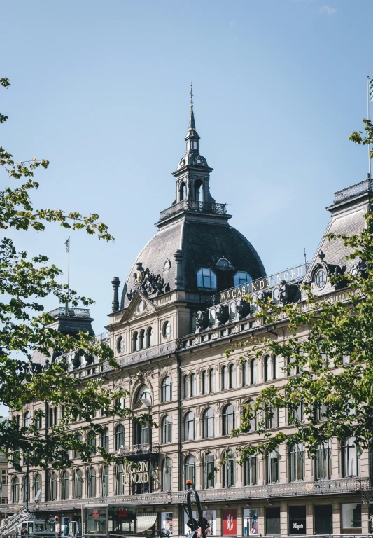 large ornate building with a sky background