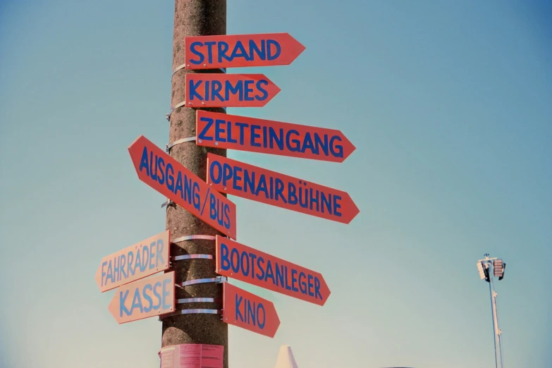 street signs that are on the side of a pole