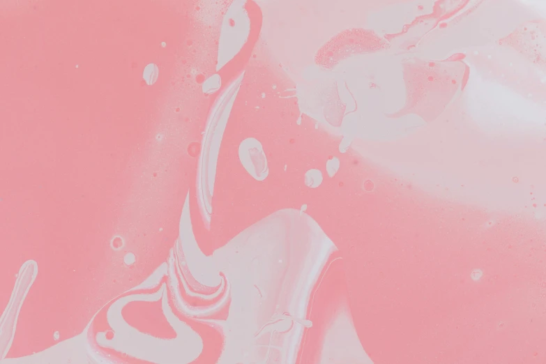 a pink background with white images on it