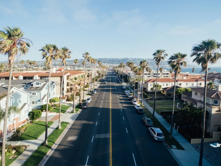 a street that has trees and buildings on it