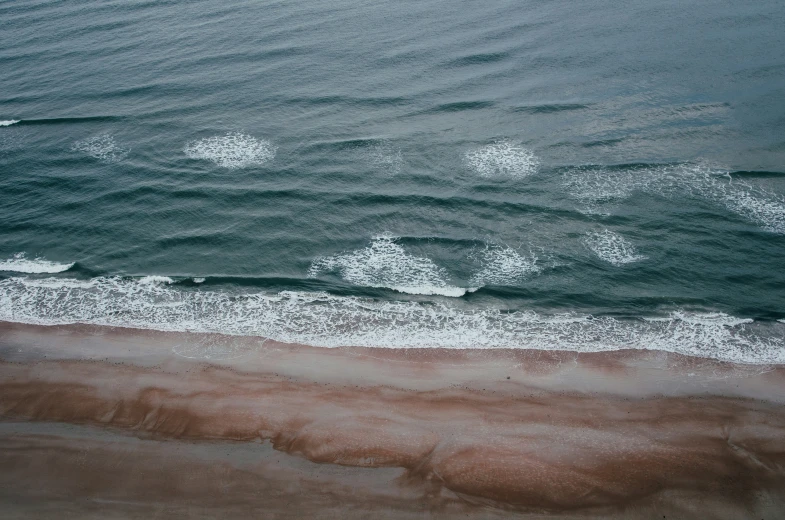 a body of water with waves on the shore