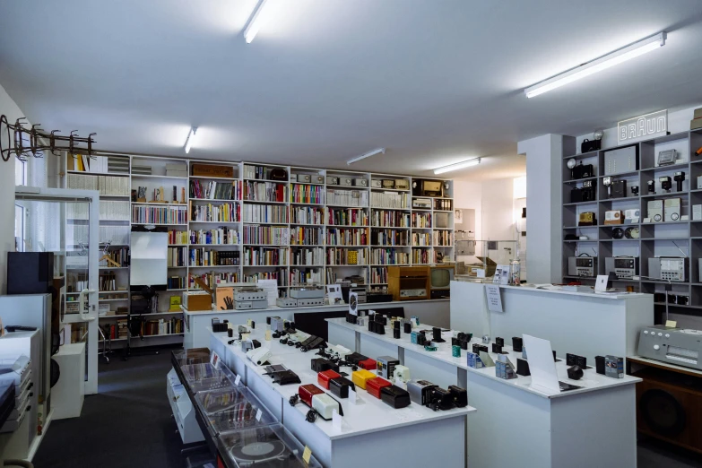 a large room filled with many different types of electronics