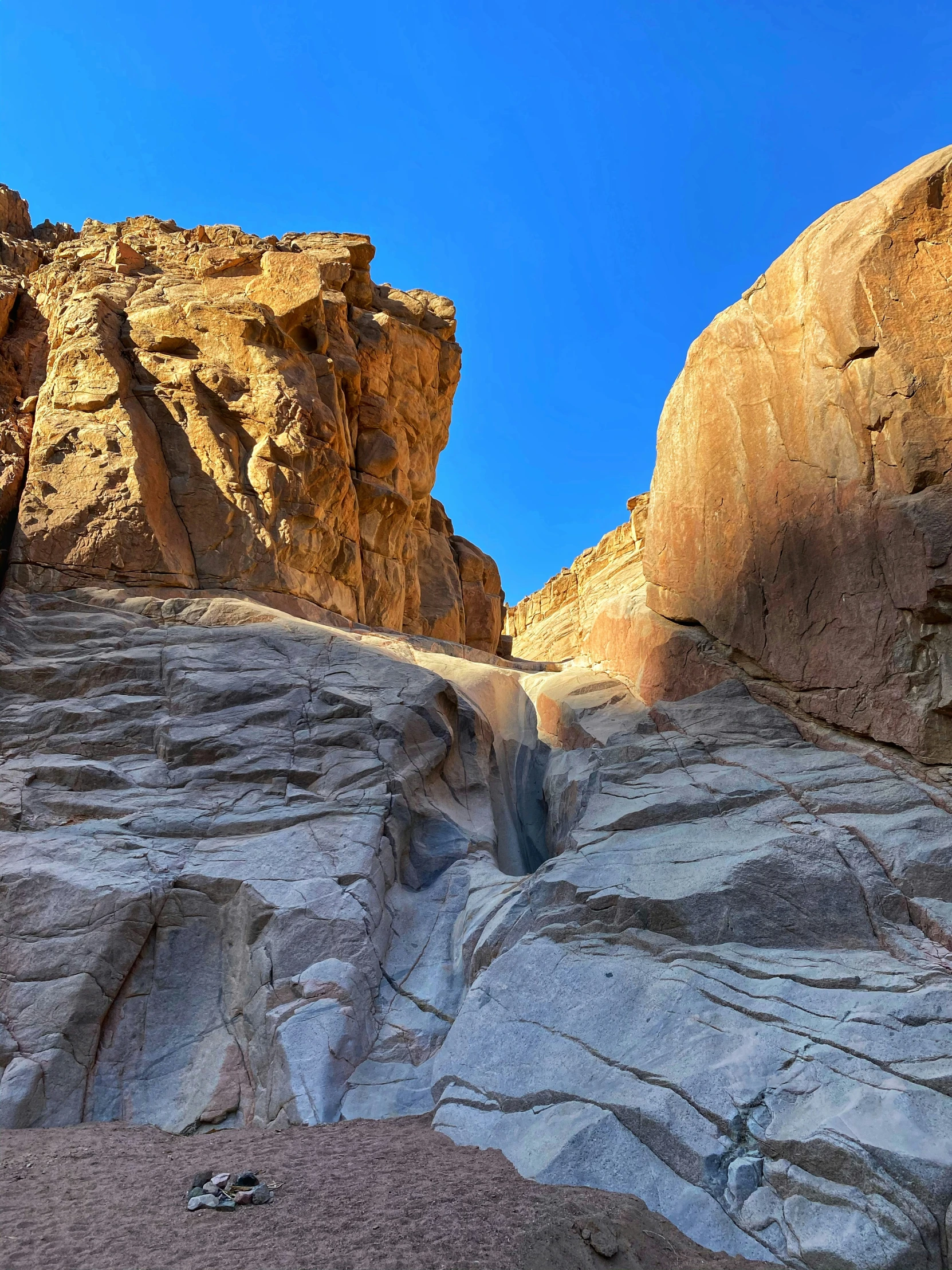 the rocks have interesting shapes and patterns