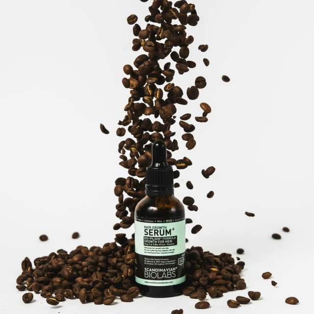 the bottle of cb is full of coffee beans