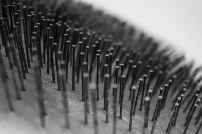 this is a group of metal nails with needles