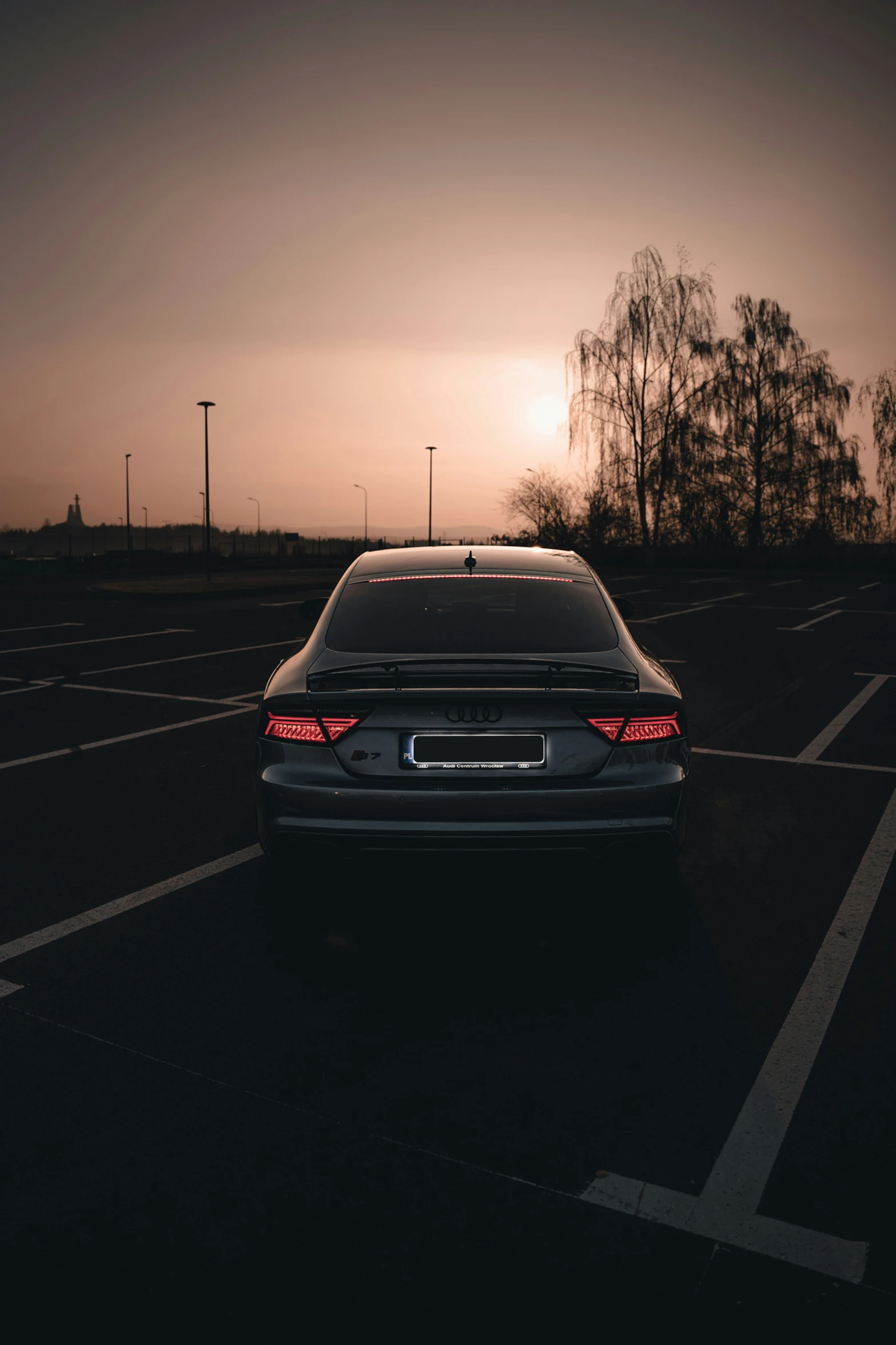 a car that is sitting in the lot