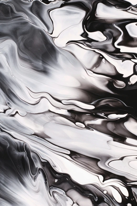 a black and white swirled background with a lot of small clouds