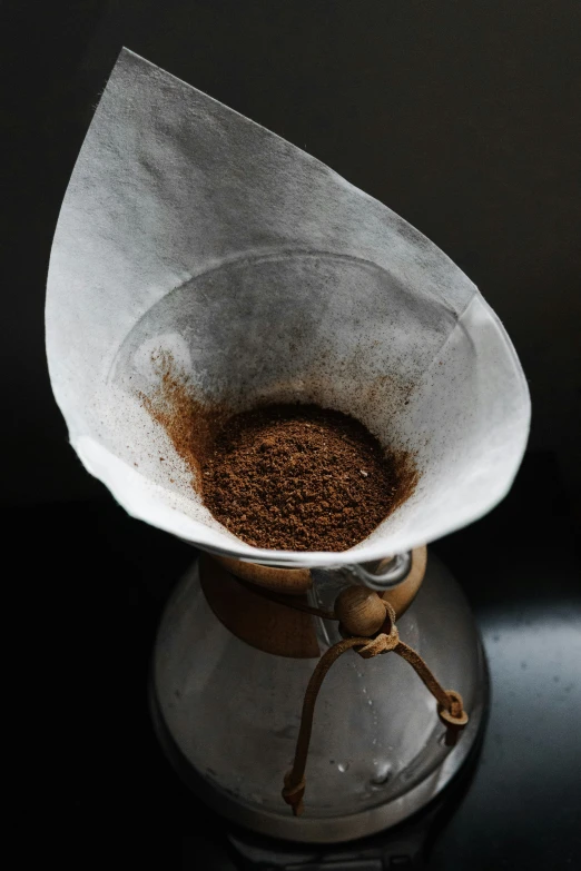 a bowl filled with water sits on top of a grinder