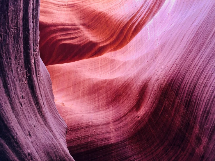 closeup image of the colorful rock formations