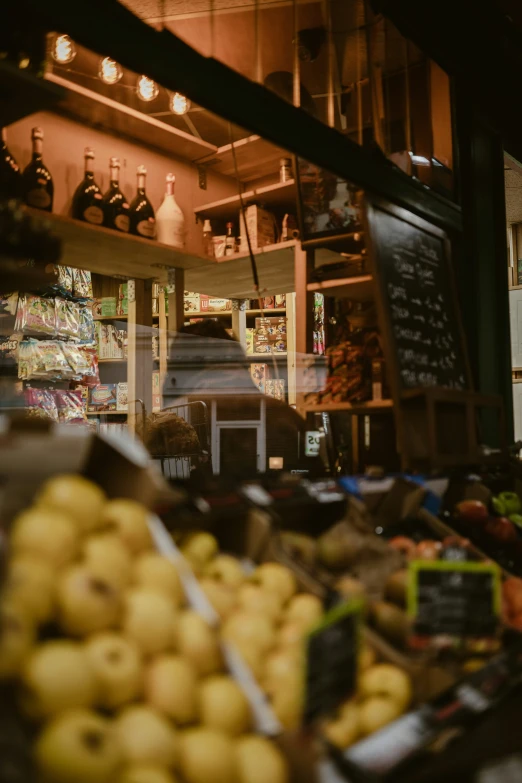 many items and lights inside of a store