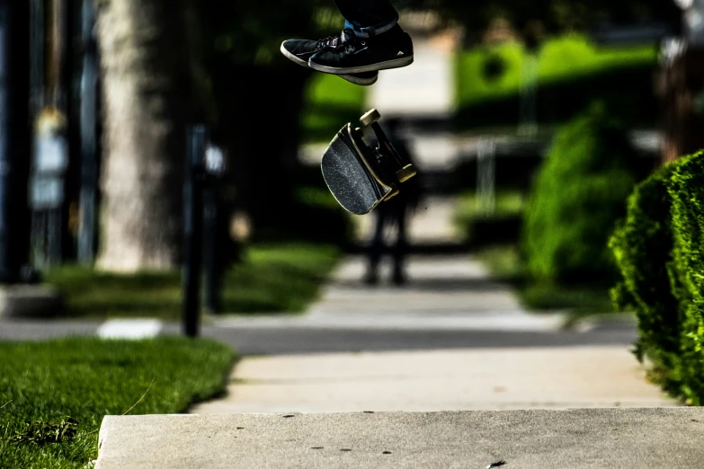 a skateboarder in mid air doing a trick