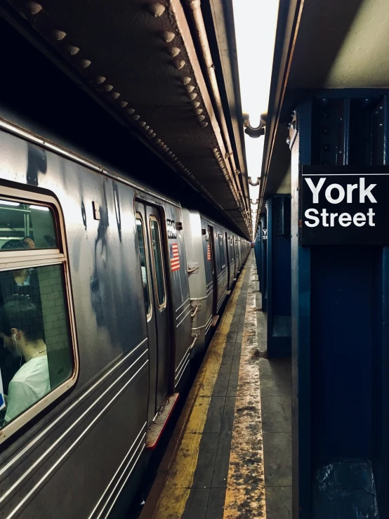 a subway train is shown in the middle of a tunnel