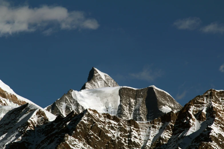 an image of the top of the snowy mountains