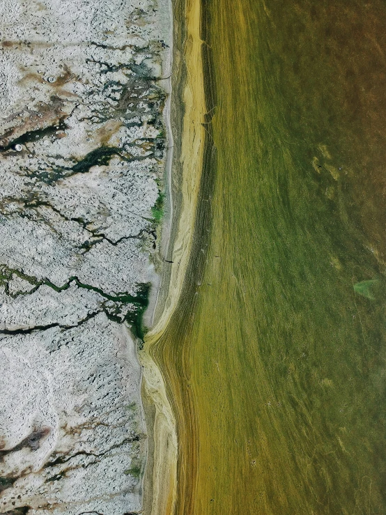 aerial view of sandy beach and beach shore