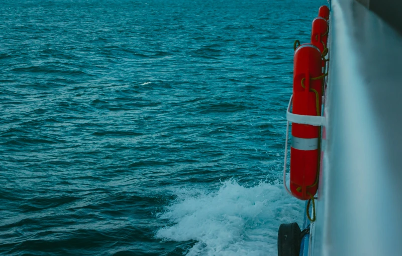 a life preserver hanging off the side of a boat