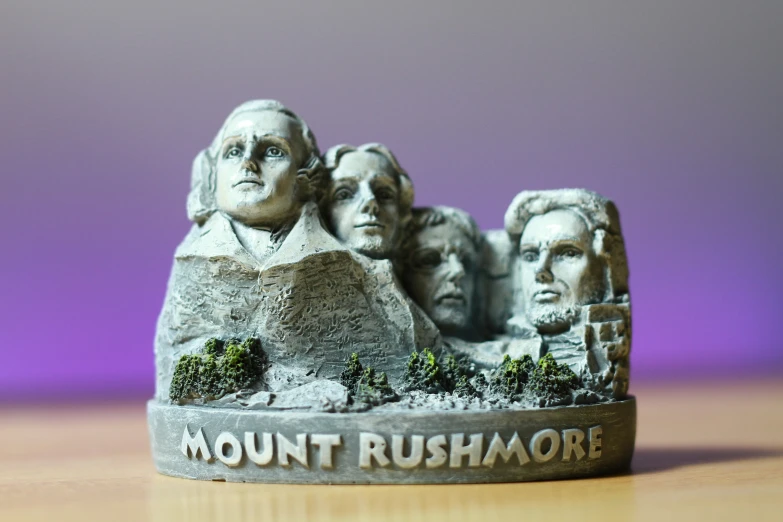 the miniature statue of some of the presidents