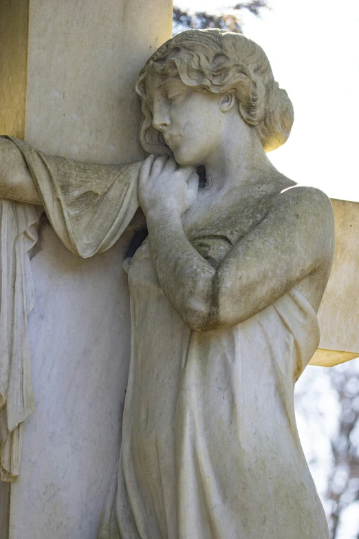 a statue with a bird perched on it's back