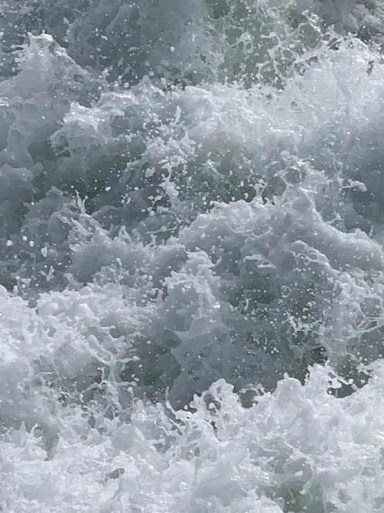 large body of water on a rainy day