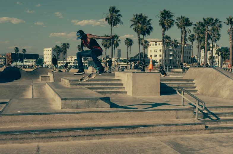 a person is practicing skateboarding in front of some stairs