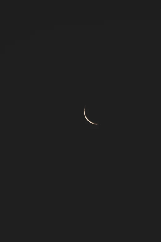 two crescents are seen against a dark background