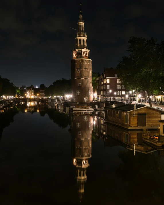 the building has a bell tower with a clock on it