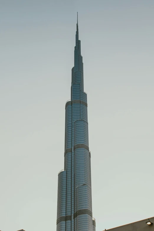 a view of the top of the building that is made from glass