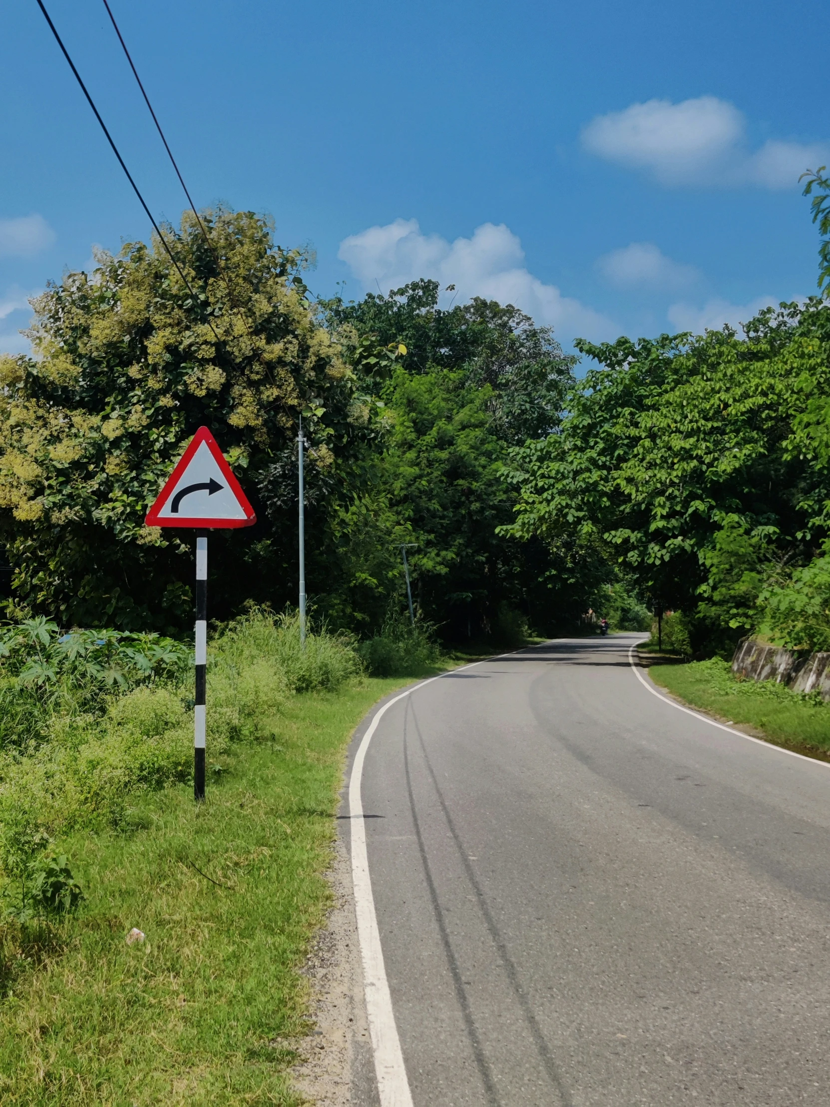 a street sign near a grass filled hillside