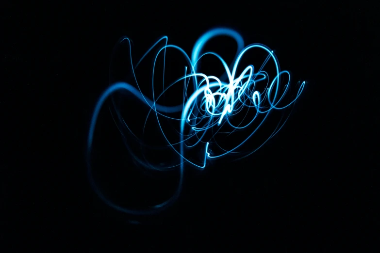 blue light streaks that appear to be distorted