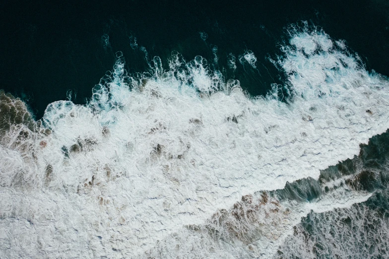 a bird's eye view of a large amount of foam