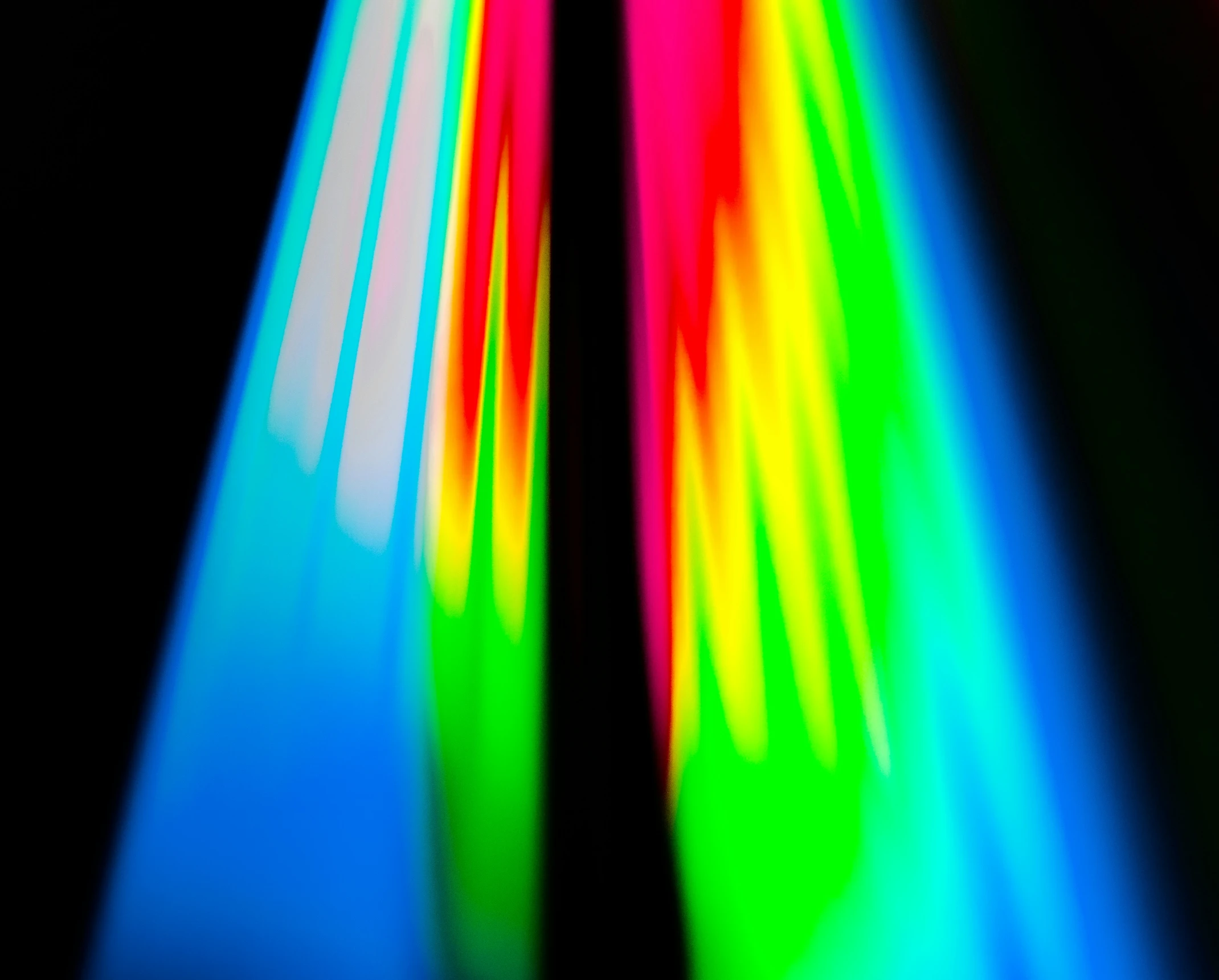 colorful long exposure s on a black surface