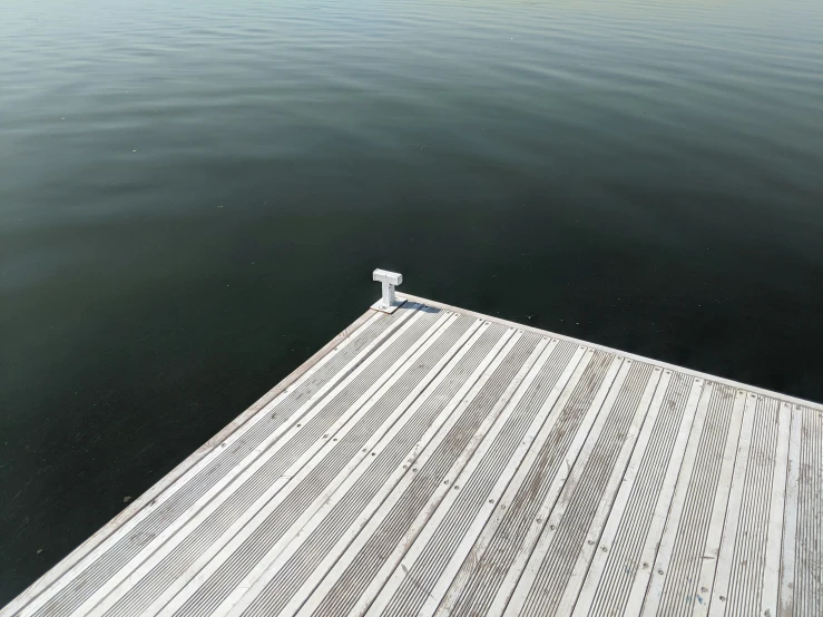 a dock and water and the top of a dock